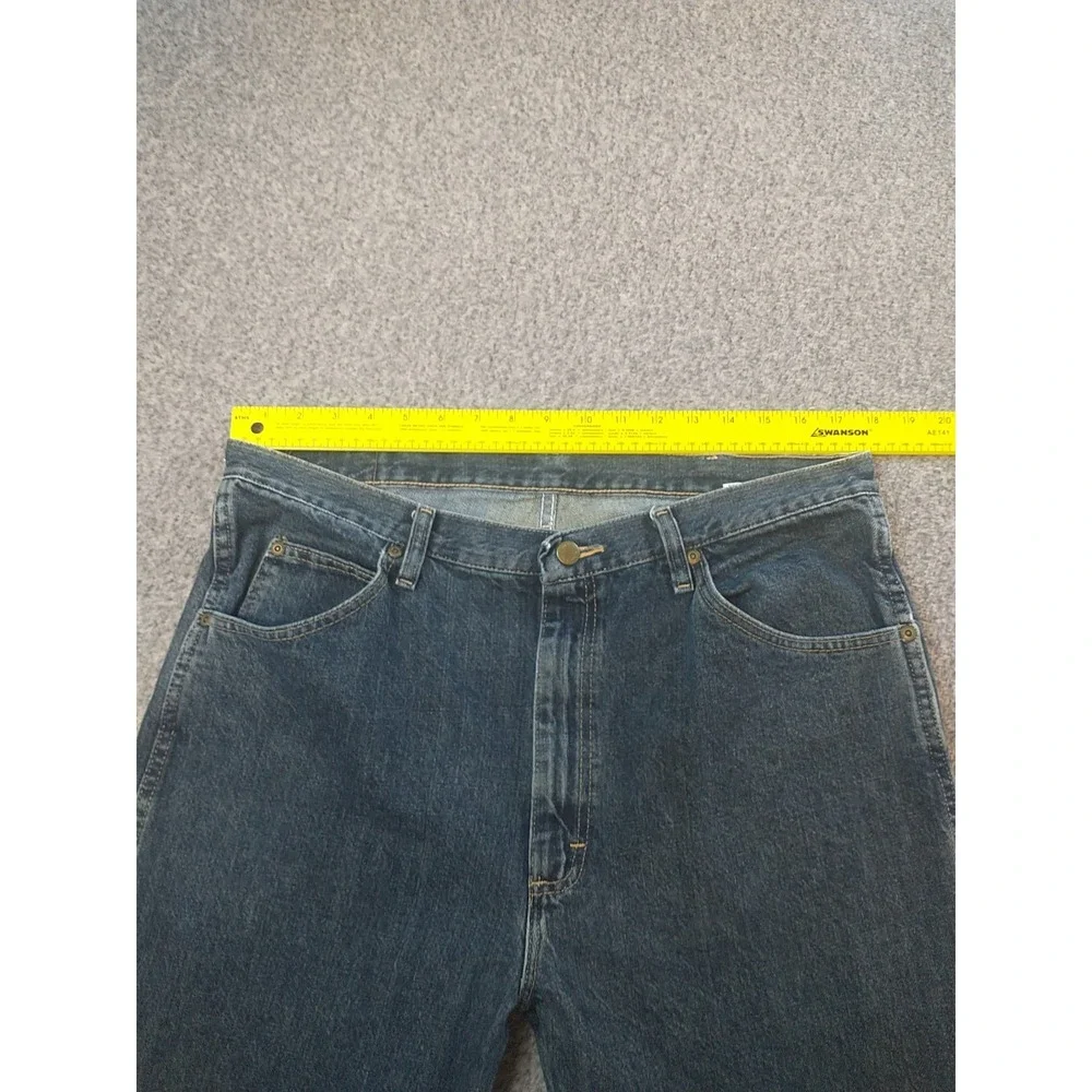 Wrangler 9651WQS Five Star Premium Denim Jean Mens 36x34 Medium Wash Regular Fit